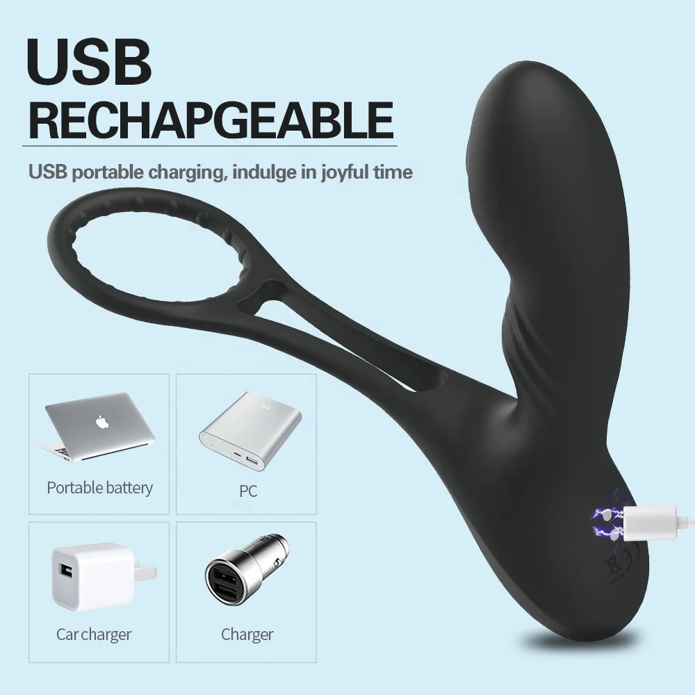 Remote Control Warming G Spot Vibrator Silicone Vibrating Anal Plug Cock Ring Vibration Butt Male Prostate Massager Dildo