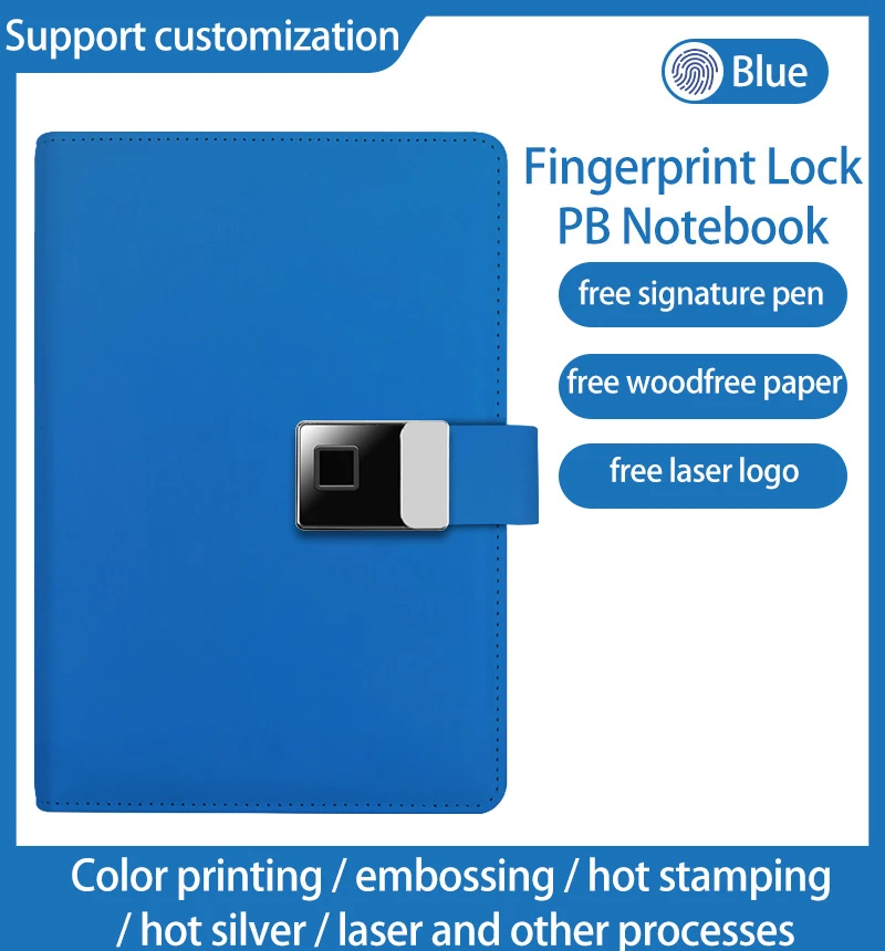 Blue Fingerprint Pad