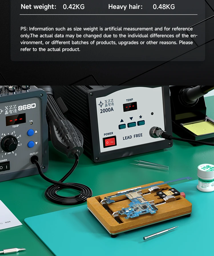 XZZ T2 Dual-axis Multi-function Motherboard Fixture PCB Holder CPU IC Chip Soldering Rework Platform Universal Clamp