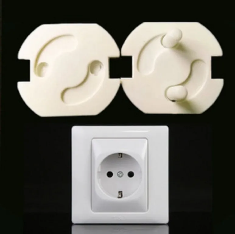 SUNNUO Baby Safety Guard Power Socket EU Plug Wall Electrical Outlet Cover Made of Durable Plastic