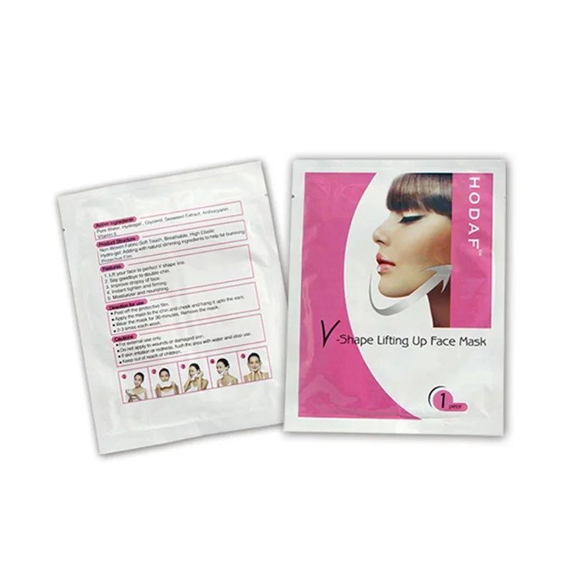 Hydrogel V Shape Mask with Collagen Lifts Sagging Skin Tightens Contours and Slims Jawline Professional Face Sculpting