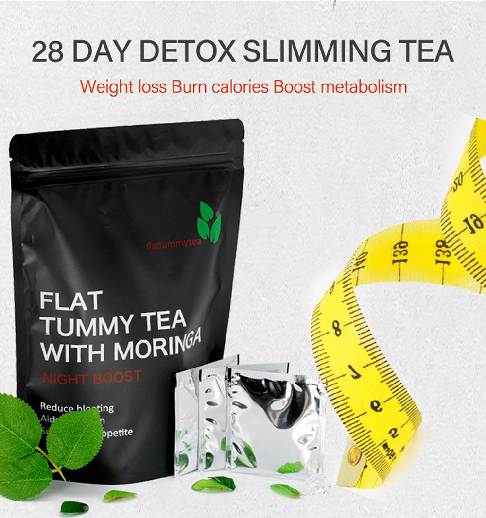 28 Days Flat Tummy Tea Private Label Green Detox Tea Slim Drink Weight