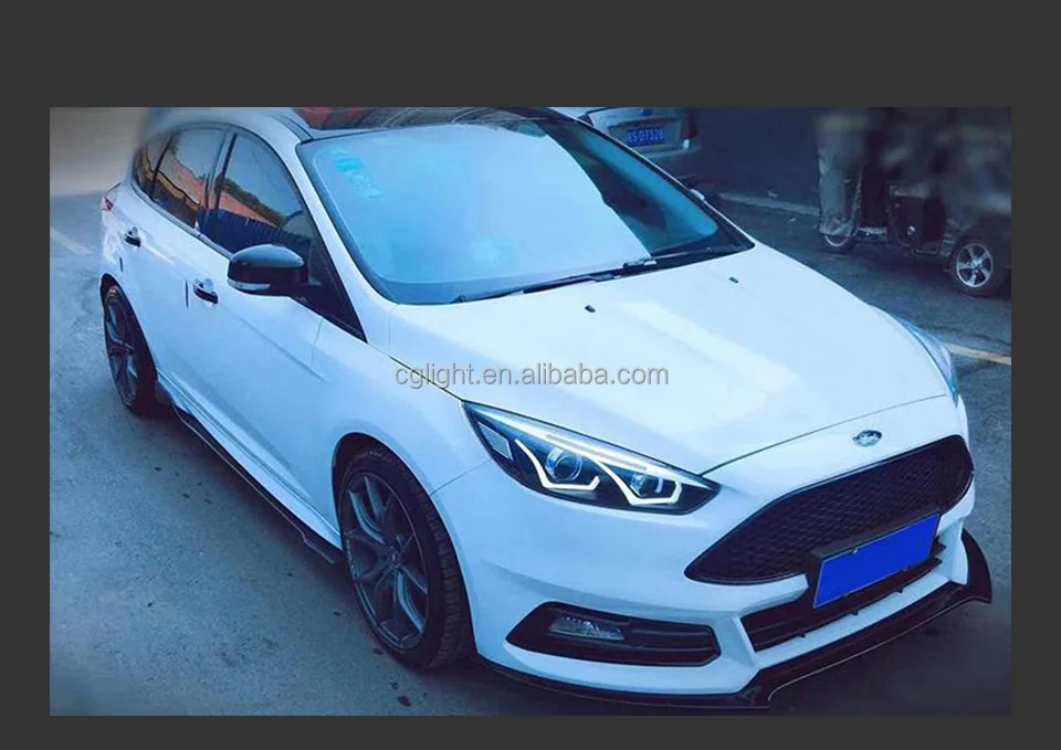 Faro delantero para coche Ford Focus, lente de proyector, señal dinámica Drl, accesorios automotrices, 2015-2017