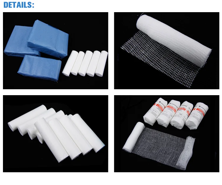 hospital disposable consumable 100% cotton gauze bandage roll factory price w o w bandage