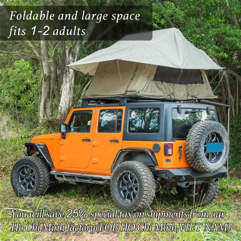 Car Rooftop Tent Jeep Truck Suv Camping With Awnings Waterproof Sunroof