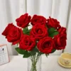 Grande amante del velluto rosa rossa