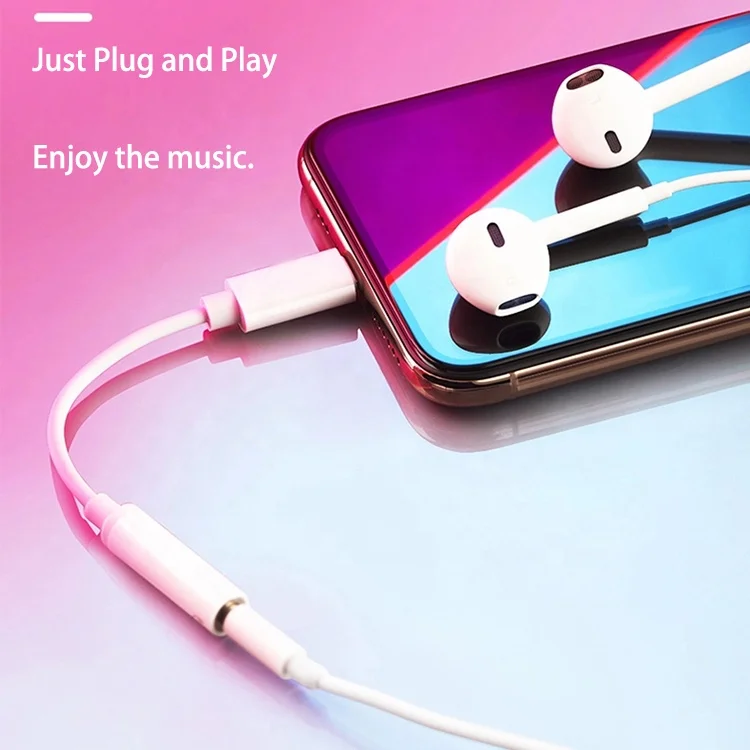 Адаптер AUX для наушников с разъемом Lightning на Шнур 3,5 мм для iPhone 7 8 Xr 11