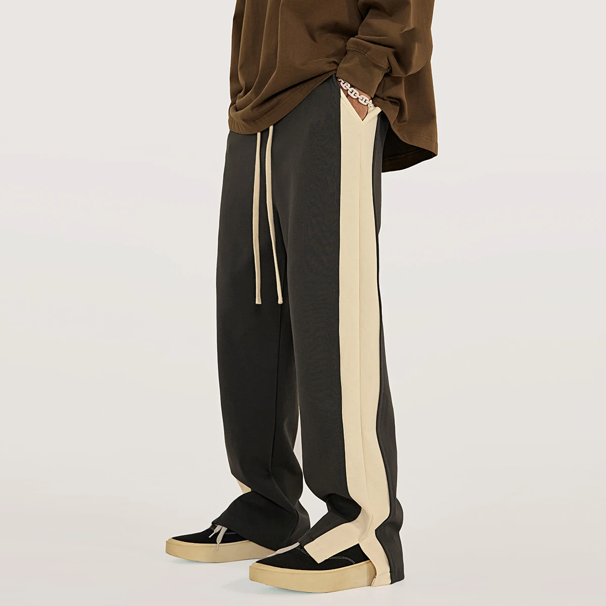 Stacked Bootcut Sweatpants Mens Men Custom Jogger Baggy Sweat