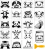 Peeking animales