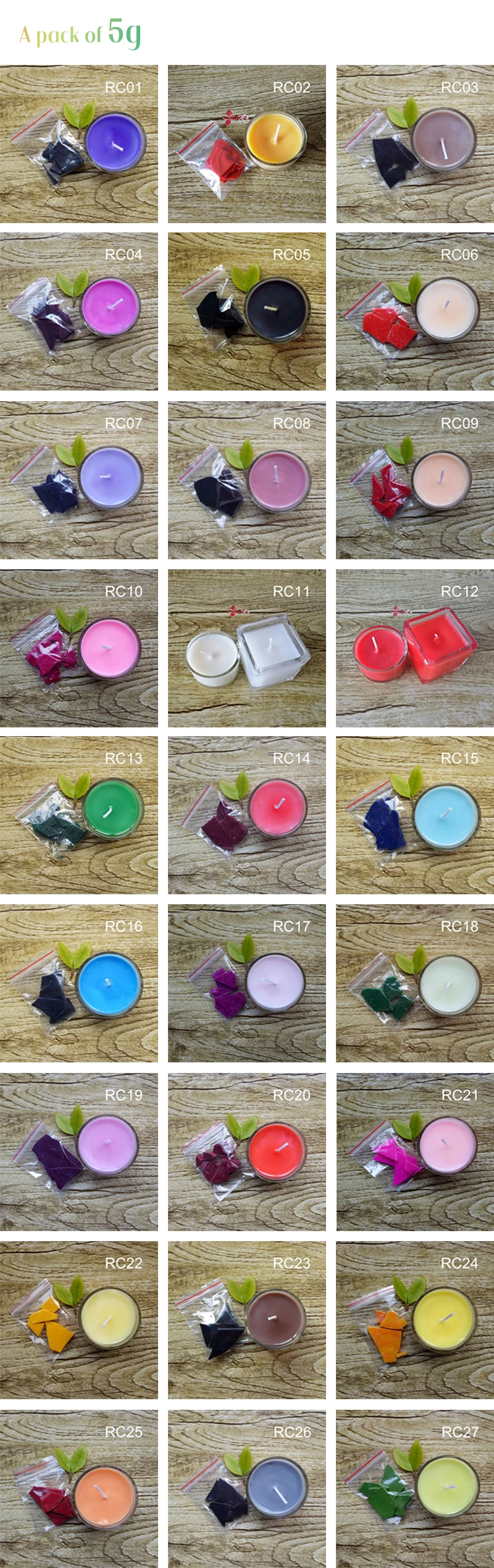 Hot Selling Diy Making Soy Wax Dye Blocks Color Dye Colors Candle Wax