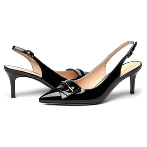 New Fashion Hard-wearing Genuine Leather Sandals Customized Heeled Shoes for Women