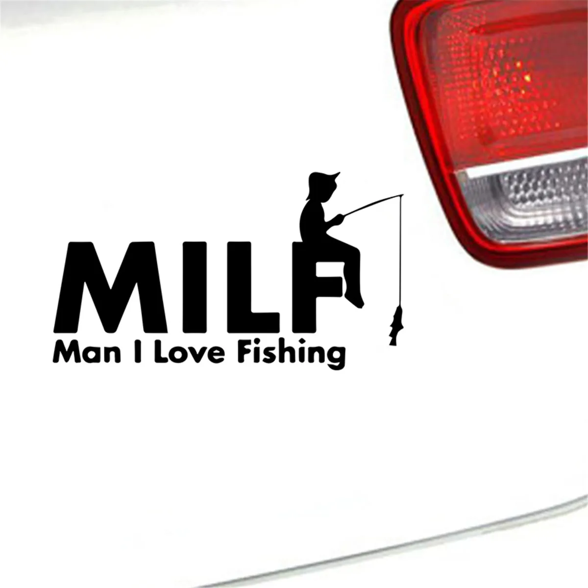 Funny 'I Love Fishing' Vinyl Decal Stickers - 2 Pack, White, 6'' Size - Perfect For Cars, Laptops & Windows - View #11