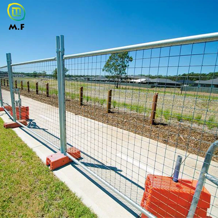 Factory customization Outdoor Construction Site Protection High standard Galvanized welded australia temporary metal fence