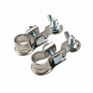 Heavy Duty Auto Car Front Tin Plating Brass Lithium Battery Post Pole Terminal Connectors Adapters with Iron Screws
