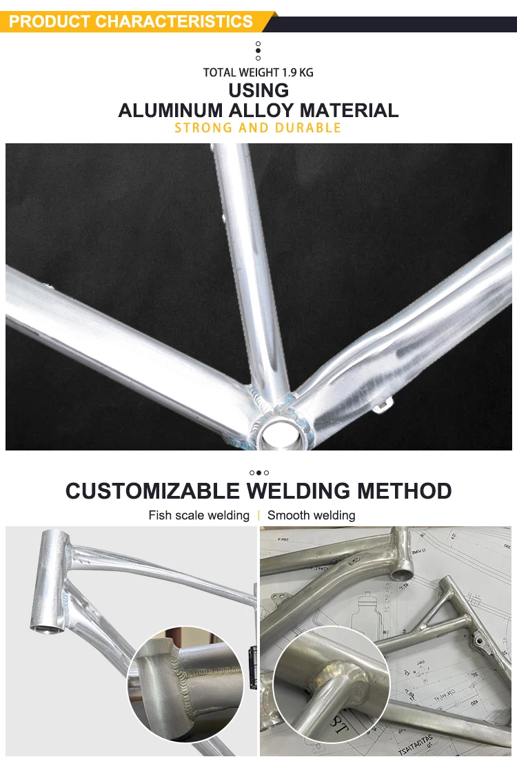 High Quality Aluminium Mountain Bike Frame Mountain Bike Frame Alloy