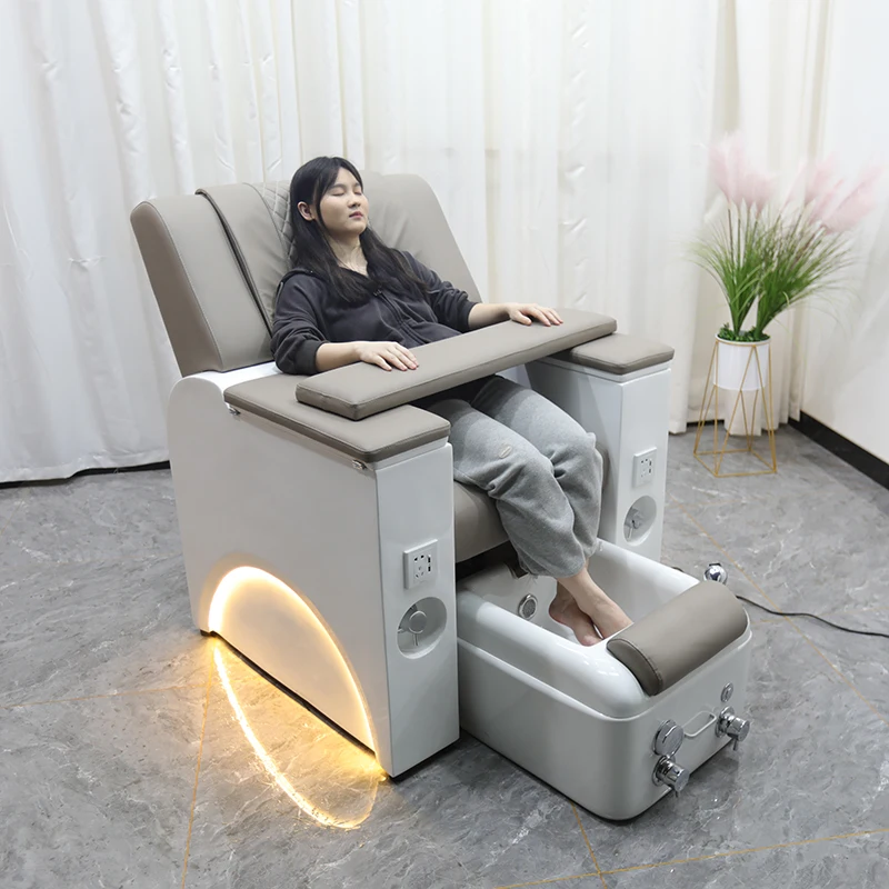 Modern Beauty Salon Equipment Electric Massage Manicure Chair Pipeless Jet  Pump Spa Pedicure Chairs with Footbath