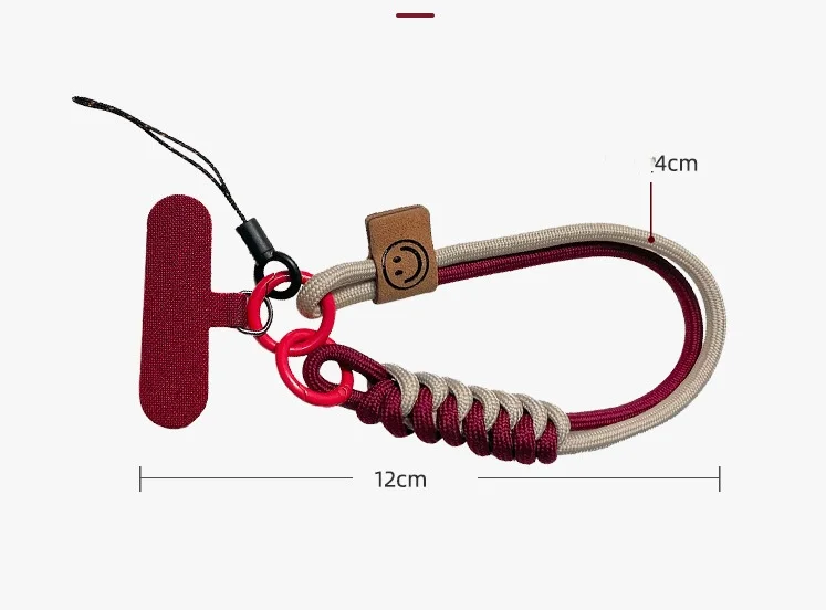 product laudtec universal nylon phone strap smile face design compatible with all mobile phones-5