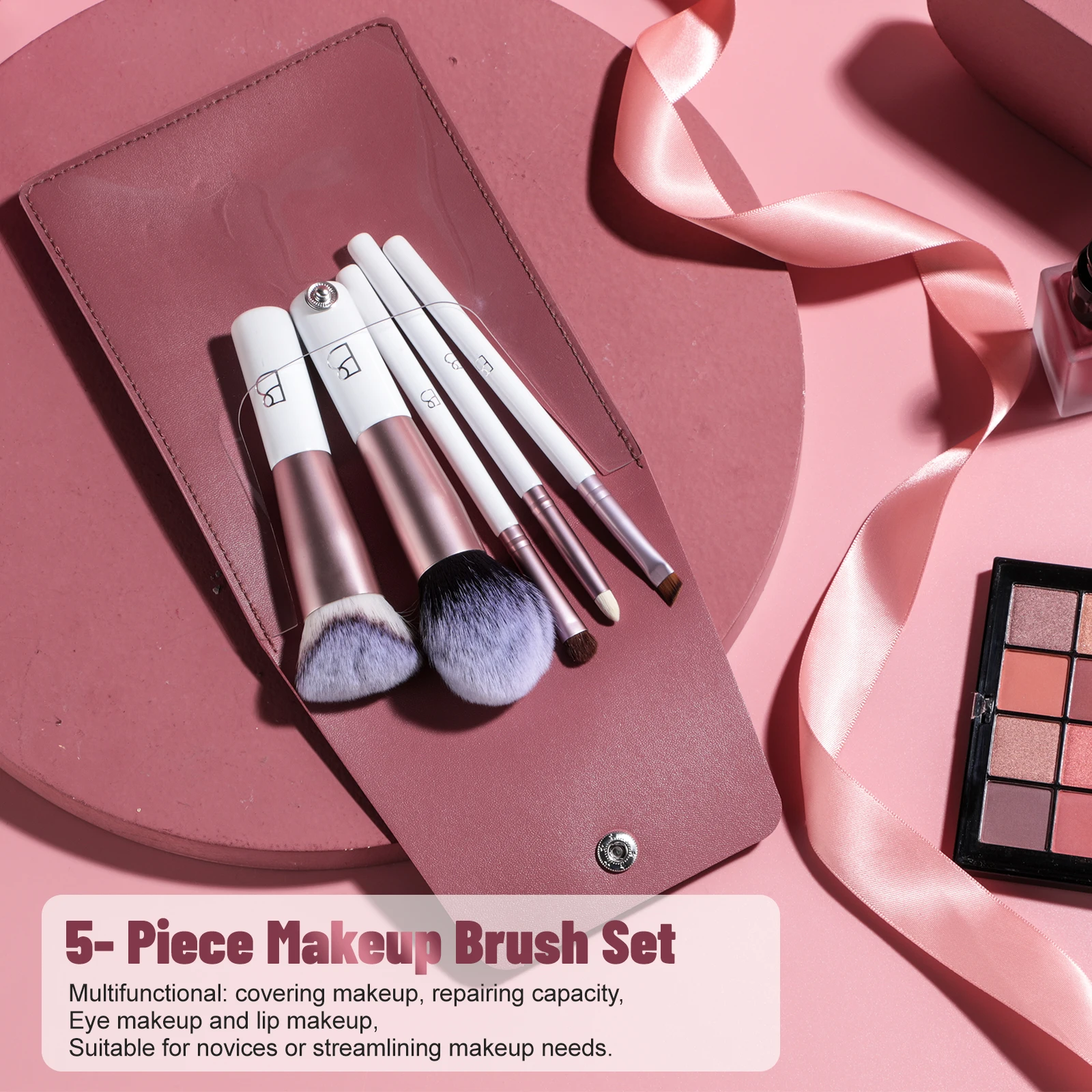BS-MALL Mini Face Makeup Brushes Set Portable Private Label 5PCS ...