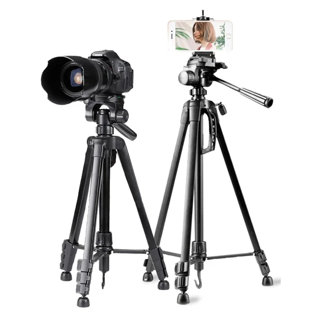 Tripé Weifeng WF-3560 Leve e Portátil para Câmeras Digitais