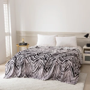 Home Use Digital Print Microfiber Blanket Soft Blankets King Size Flannel Blanket