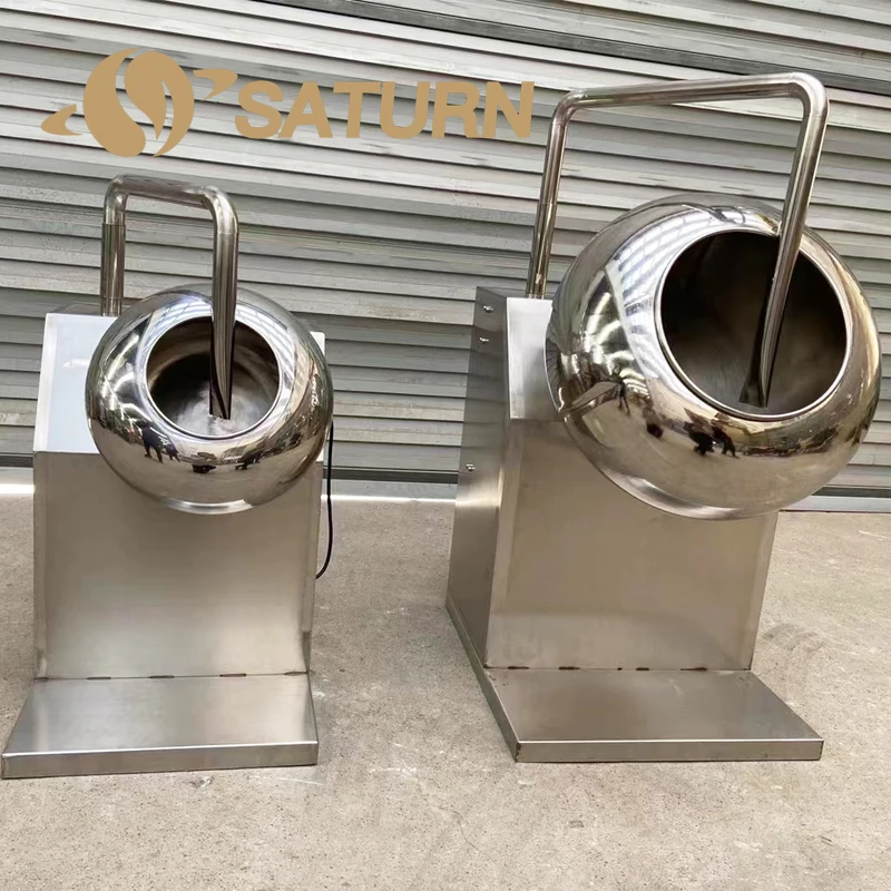 Low Price Electric Automatic with Spray System and Heater Simple Color Tablet Pan Coating Machine
