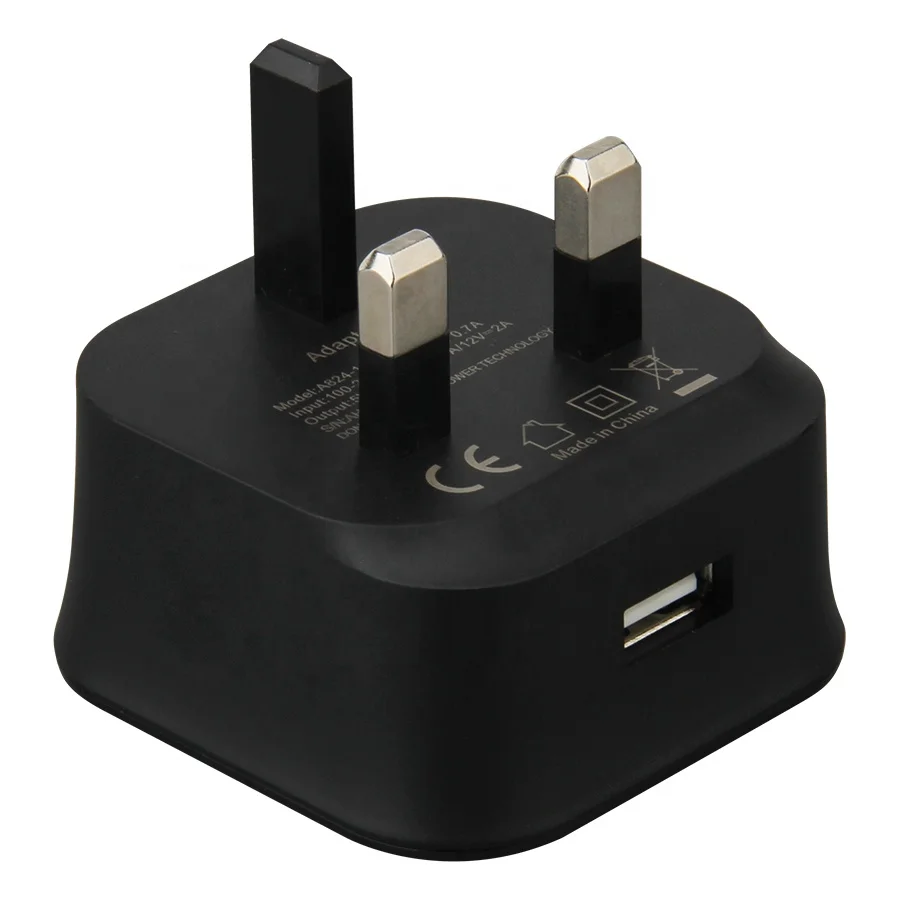 5V 2A Travel Power Adapter Fast UK Plug USB Wall Charger For iPhone Samsung Android Mobile Phone