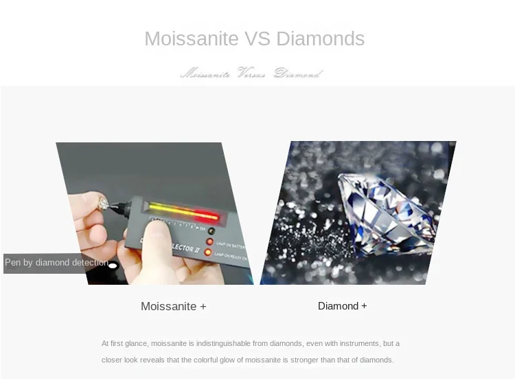 Classic S925 Silver Ring Set Aggressive Hip Hop Trend with D Color Moissanite Fashionable for Men and Women