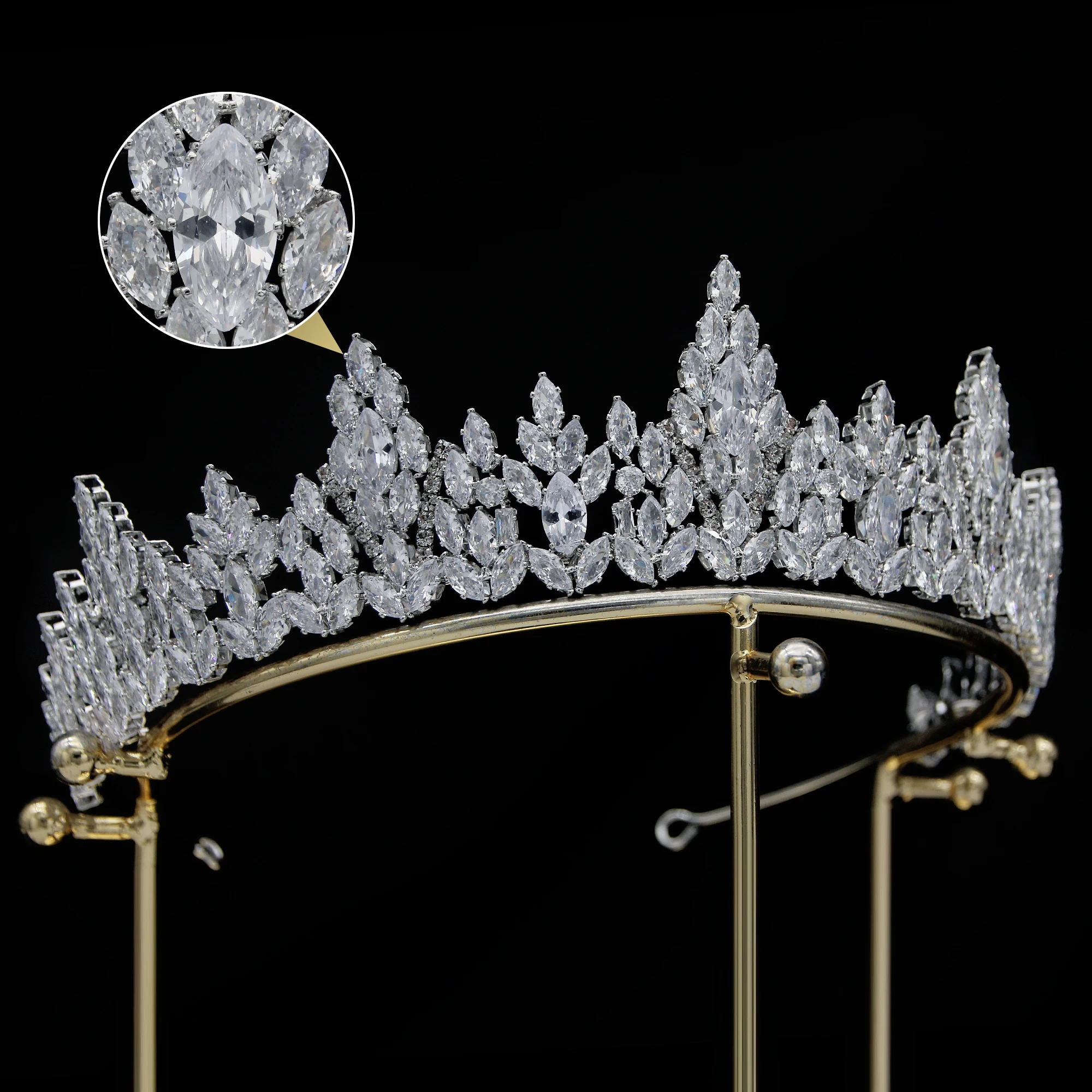 Luxury Crowns Tiaras Y Coronas De Diamantes 2023 Bride Earrings Tiara and