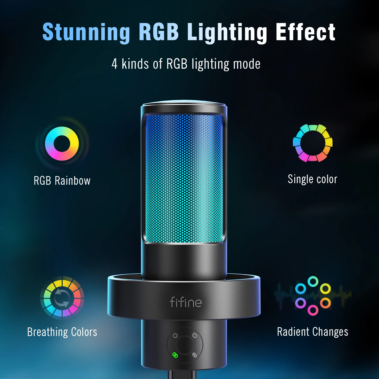 Fifine  A8 Plus USB Recording Microphone Mic Professional Podcast Condenser Microphone Gaming Microphone