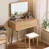 Log-colored makeup mirror