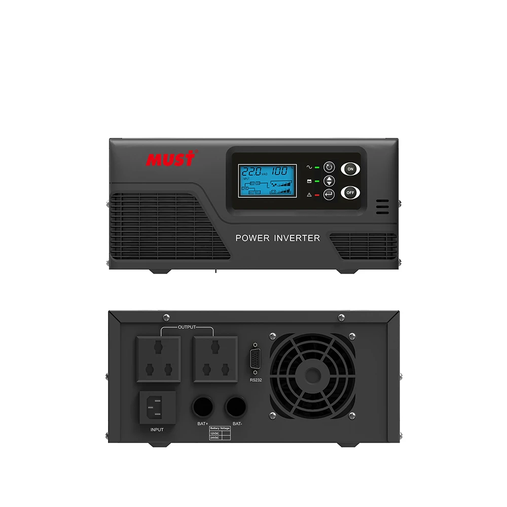 MUST Factory EP2000 PRO Hybrid Inverter Charger 600w 12v 230v Single Phase Power Inverter for Iraq