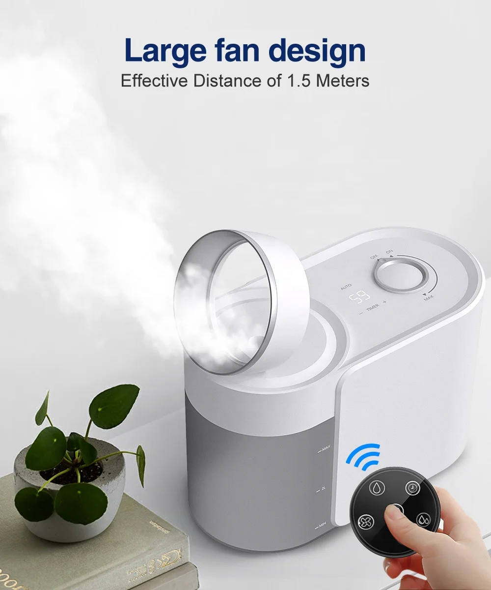 9L Aromatherapy Humidifier with Remote Control Electric Radiator Screen for Hotel Use 1-Year Warranty