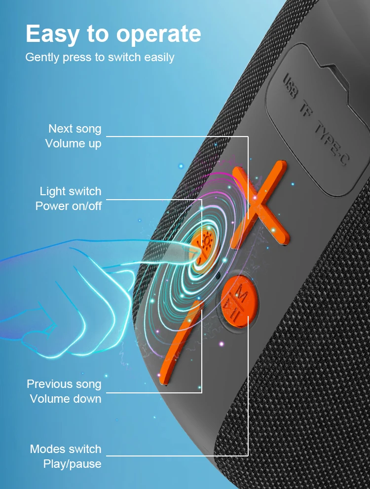 Kisonli Q40 China Manufacturer Mp3 Mini Subwoofer Portable Bt Speaker