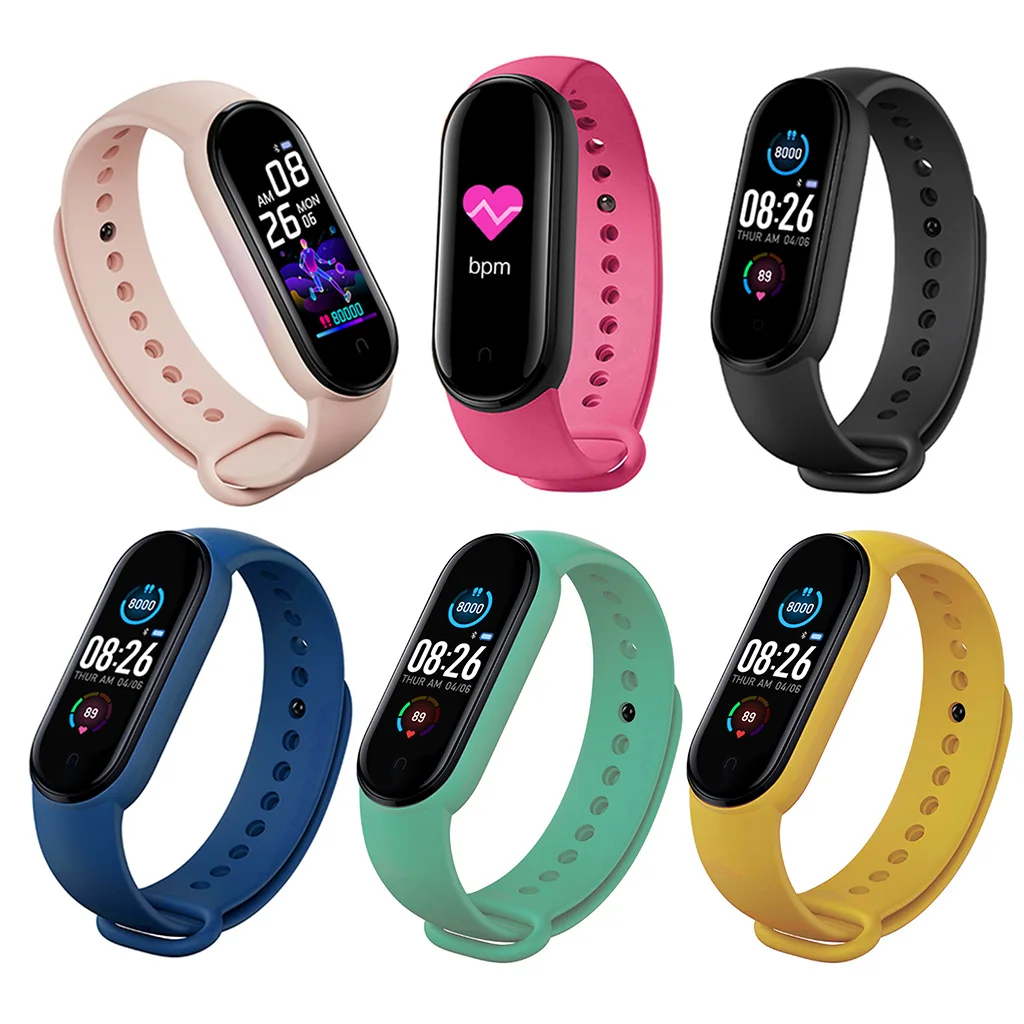 Free Shipping M5 Smart Watch Smart Band Colorful Screen Fitness Smartband Bracelet Smartwatch