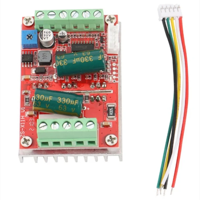 BLDC трехфазный бесщеточный двигатель постоянного тока с контроллером холла плата драйвера двигателя 400 Вт PLC