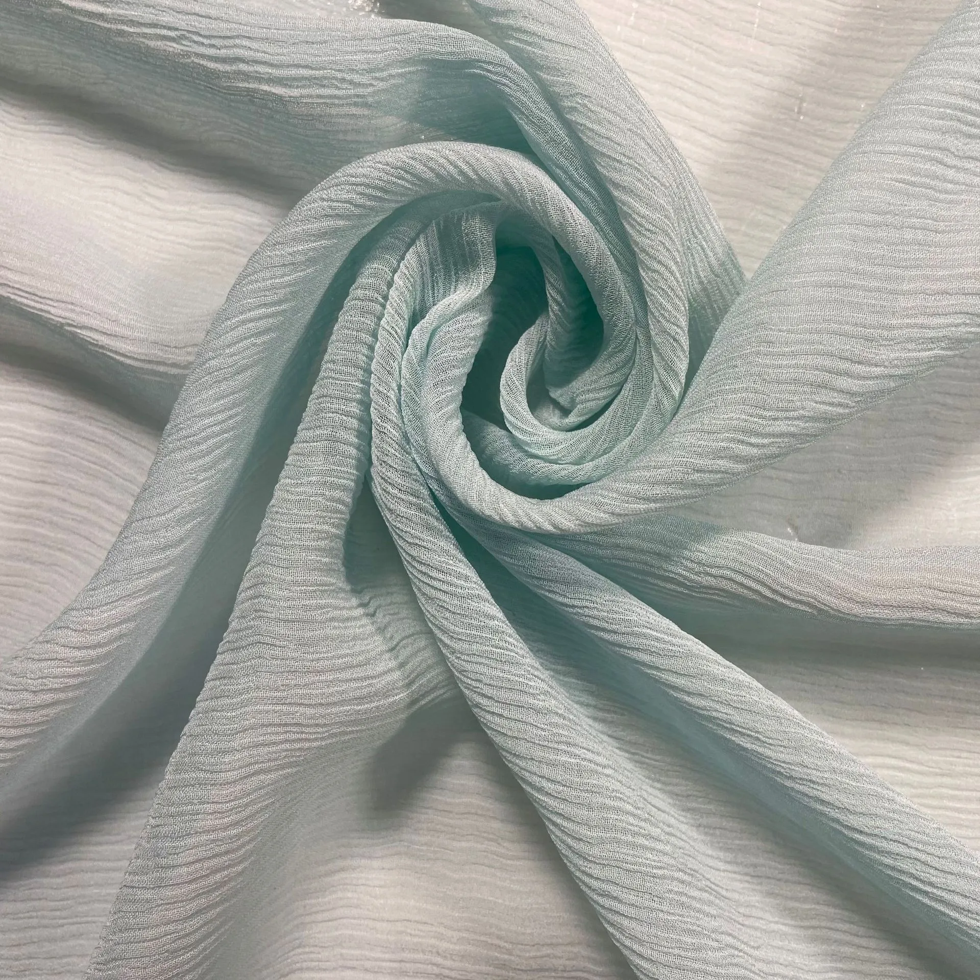 RTS Multiple Colors 5.5mm 140cm Mulberry Silk Crinkle Fabric Pure Silk Crepon Silk Shunyu Crepe Georgette Fabric for Clothing