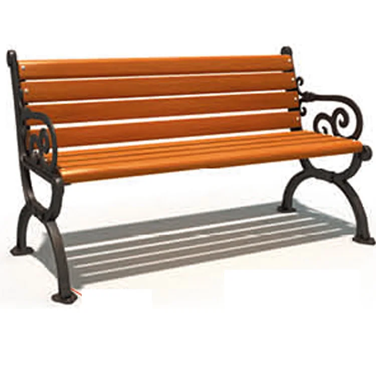 Composite Wooden Garden Teak Long Church Carving Outdoor Lowe Public