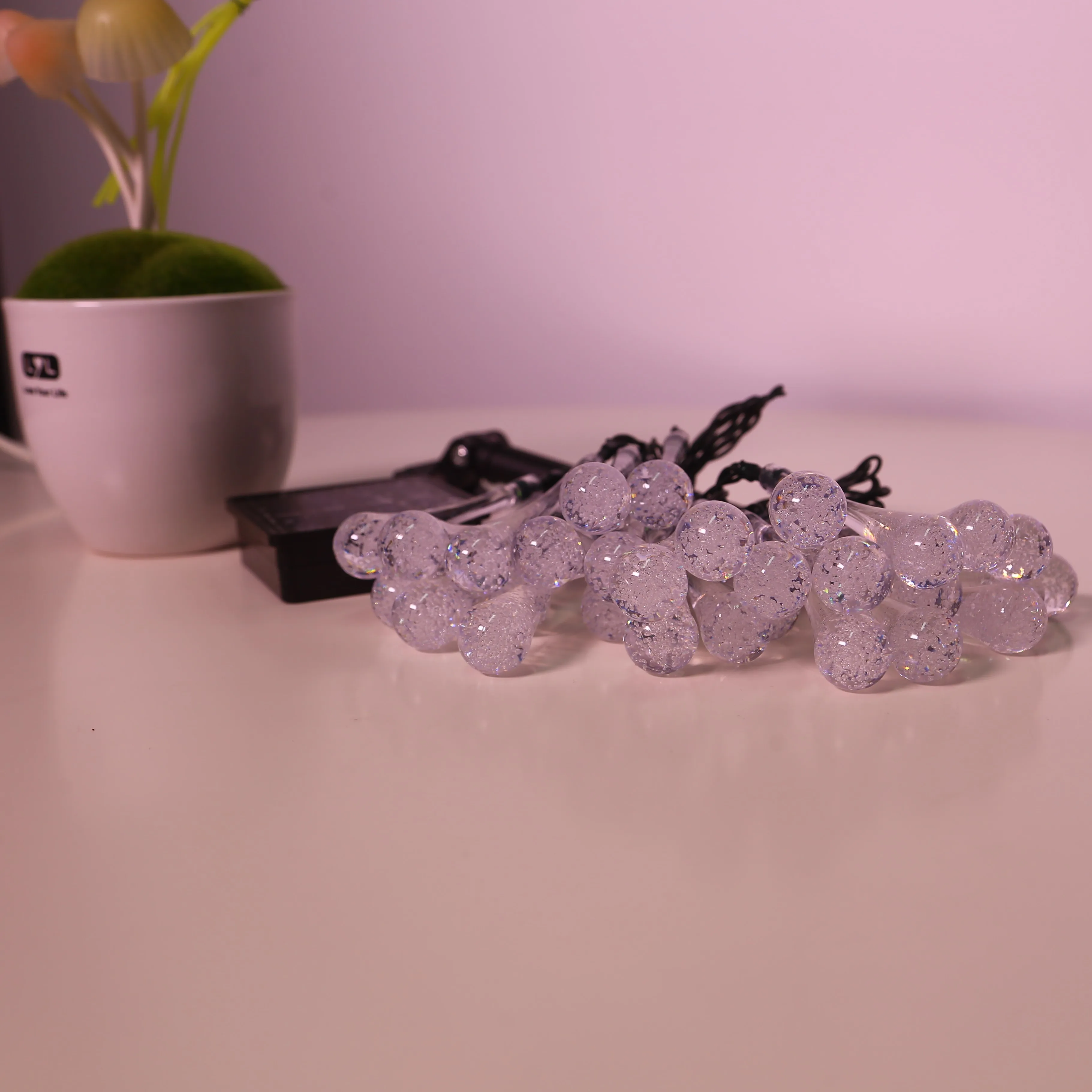 Рождественское украшение падение мяч светодиодная гирлянда праздничное освещение Рождество