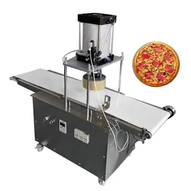 Pembuat Mesin Pizza Berkelajuan Tinggi 110v Base Rolling Baking Automatik Membuat Kon Turki Mudah Alih Untuk Akhbar Dan