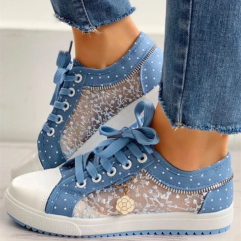 Nieuwste Sneakers Voor Dames 2021 Lente En Zomer Mode Mesh Holle Kant  Platte Bodem Casual Vrouwen Canvas Enkele Schoenen - Buy Blauw Sneakers,Vrouwen  Schoenen Sneakers Modieuze,Loafers Schoenen Product on Alibaba.com