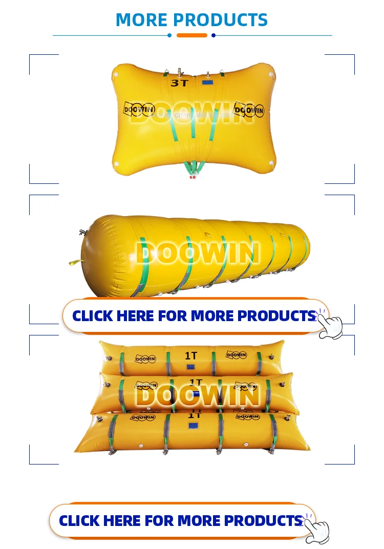 Pillow Type Air Lifting Bags Marine Enclosed Underwater Air Lift Bags