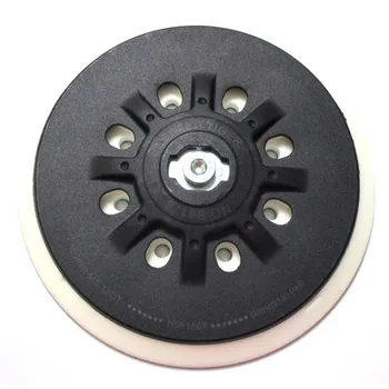 150Mm 17-Hole Pu Thickness Bolt Sander Hook And Loop Replacement Pad For Electric Orbital Sander Polisher