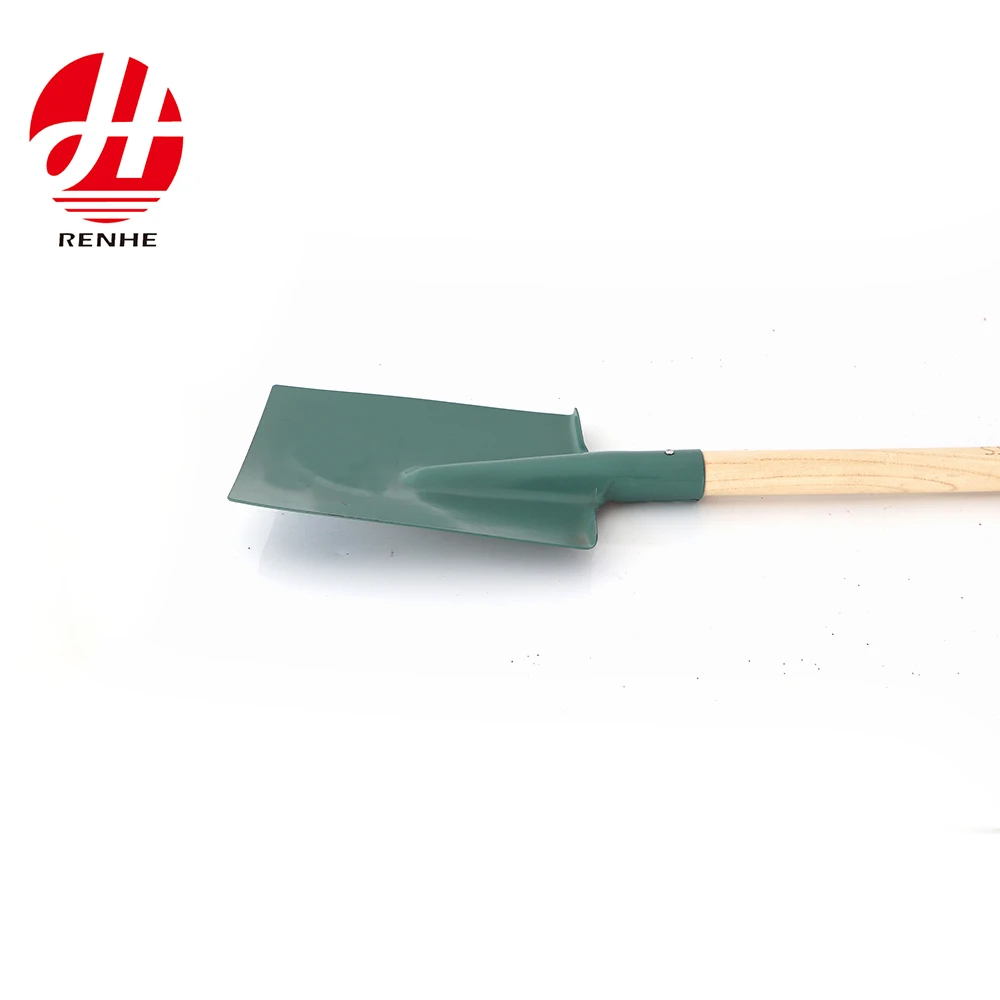 product high quality carbon steel head wooden d handle garden tool spade  farm shovel-5