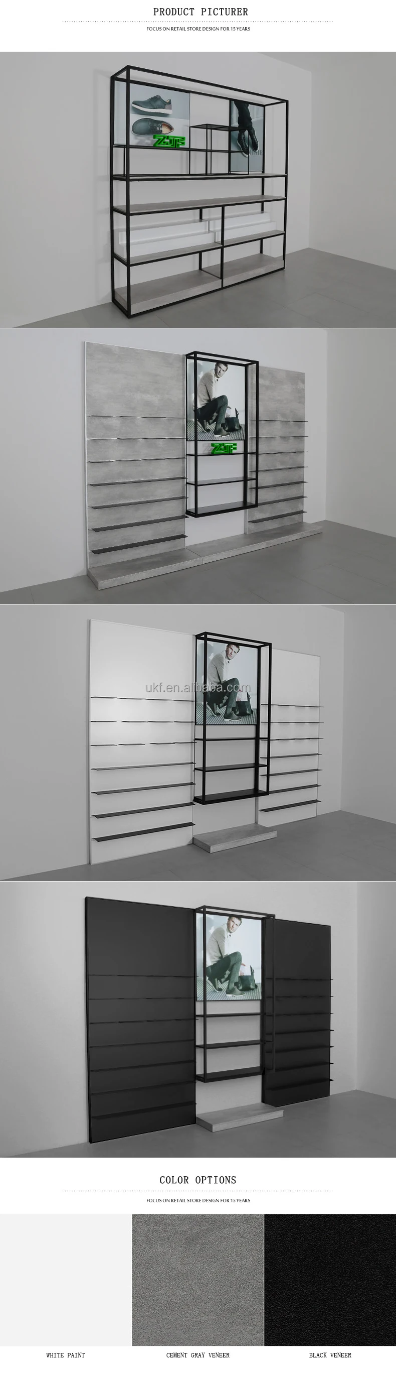 Wall Mounted Shoes Display Case Decoration Custom Made Shoe Shop Display Furniture Buy Shoe