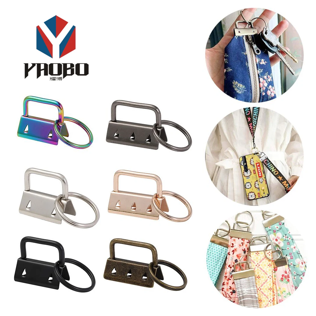 Nickel Plated Ribbon End Clip Bag Strap Tail Clip Silver Key Fob Hardware  25mm - China Key Fob Hardware and 32mm Key Fob Hardware price