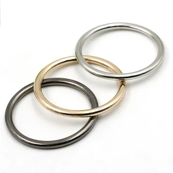 Hot Selling Fashion 38mm Metal No Welded Round Key Ring O Rings for Bag Wallet Dog Collar DIY Accessories