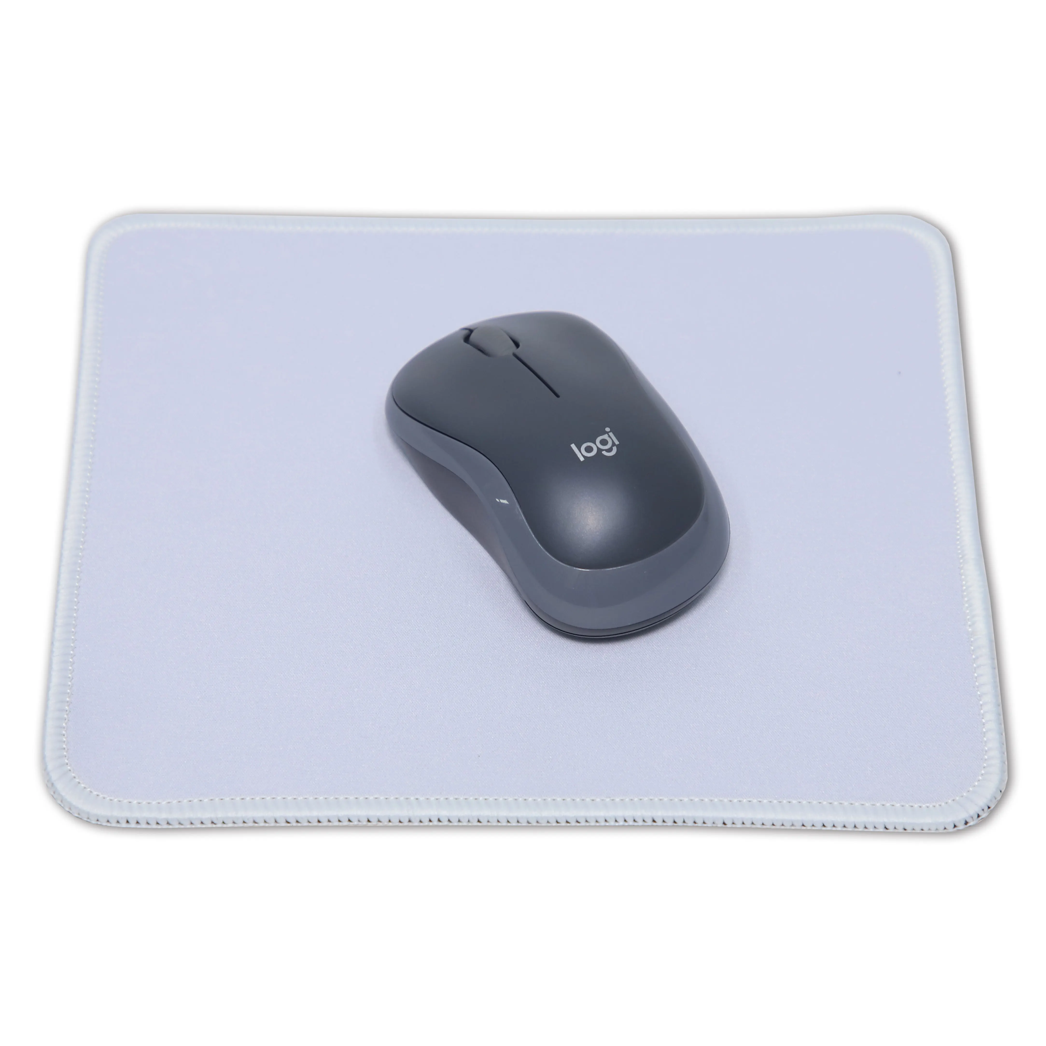 Blank White Stitched Edges 32 X 27cm Mouse Pad For Sublimation Printing