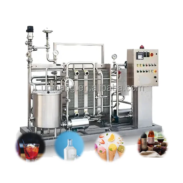 Kombucha Pasteurizer used Milk produce line Plate Pasteurization Equipment  Dairy UHT sterilizer Yoghurt Pasteurisation
