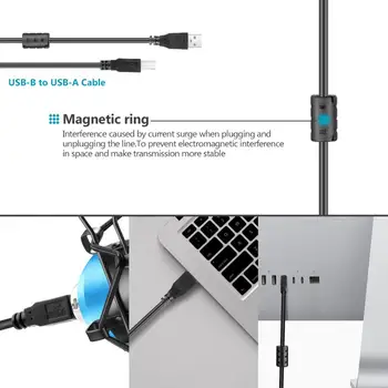 NEEWER USB Microphone 192KHZ/24Bit Plug & Play Computer Cardioid Mic Podcast Condenser Microphone+Professional Sound Chipset detail image
