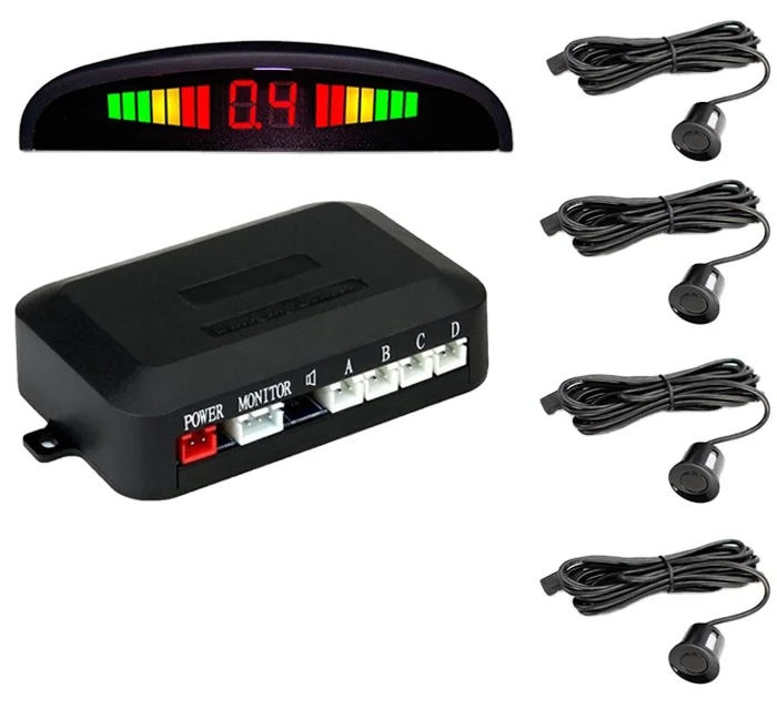 Junsun 4-Sensor Reverse Parking Radar Kit – Universal Car Backup Alarm System